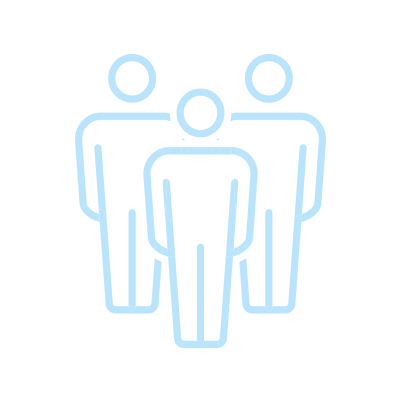 3 people icon showing personalized financial guidance